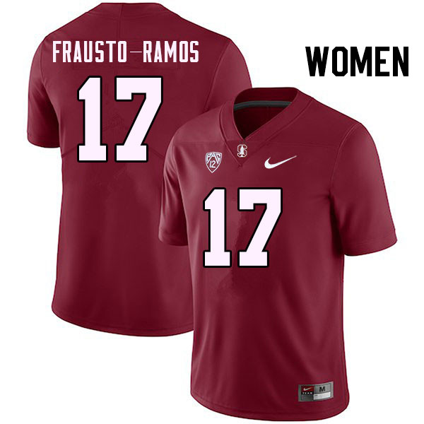 Women #17 Jshawn Frausto-Ramos Stanford Cardinal College Football Jerseys Stitched Sale-Cardinal